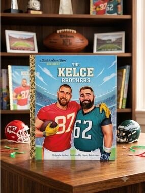 🌸 New A Little Golden Book Travis and Jason Kelce Biographies